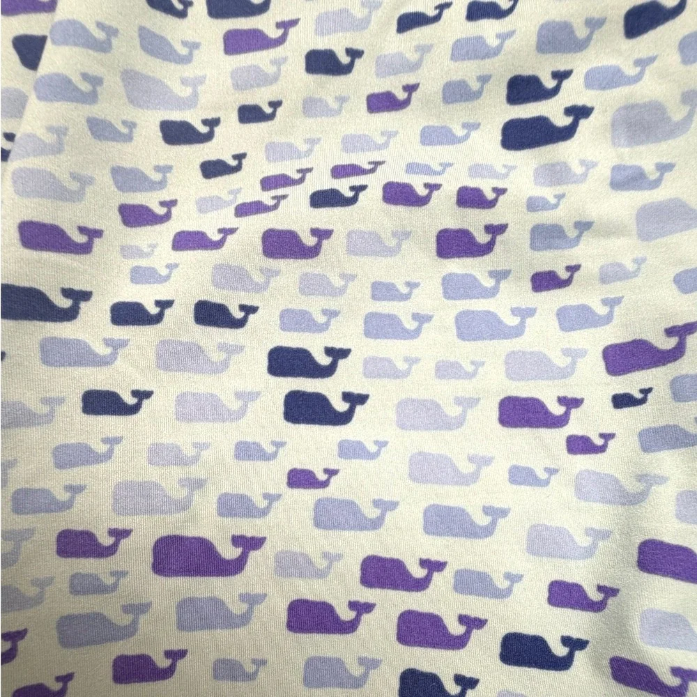 Vineyard Vines Girls 3-Piece Swim Set Blue Whale Print Tankini Rash Guard L 14